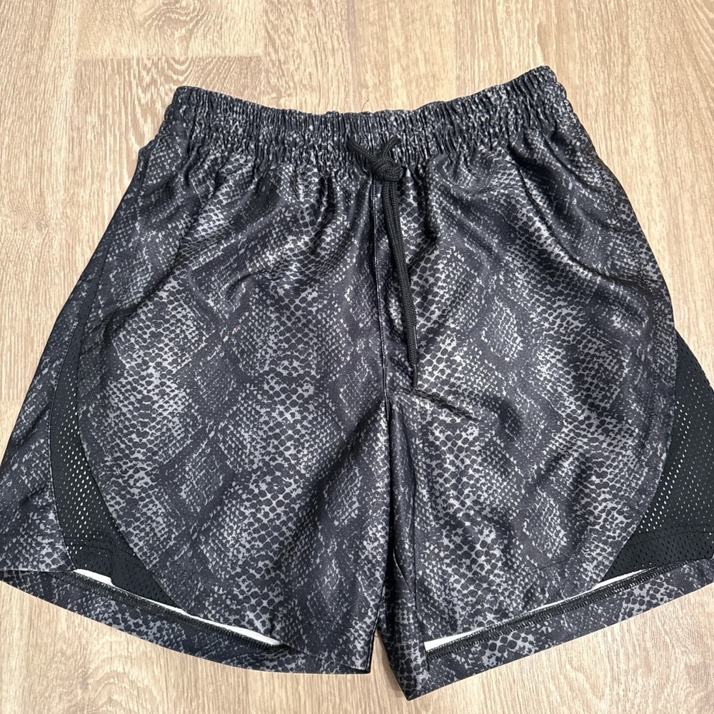 Nike Black Snake Print Women's Athletic Shorts